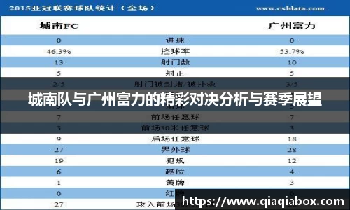 城南队与广州富力的精彩对决分析与赛季展望